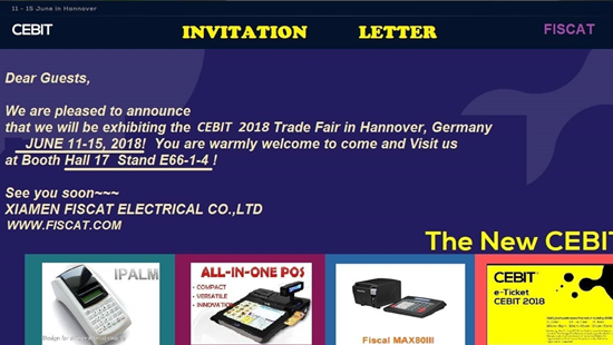 NEW CEBIT 2018 Trade Fair di Hannover, Jerman, dari 11 Juni hingga 15 Juni - Anda sangat disambut di